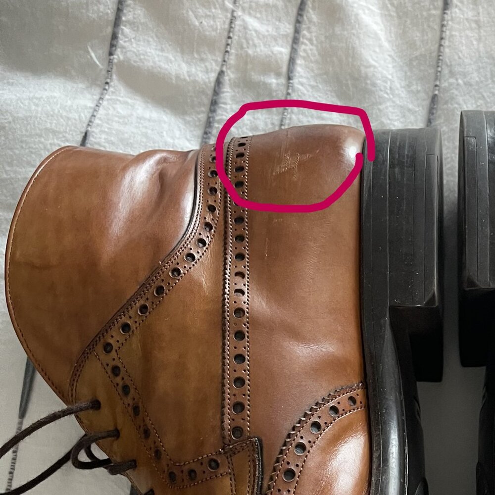 Magnanni Cognac Dress Boots 11M - Picture 7 of 10